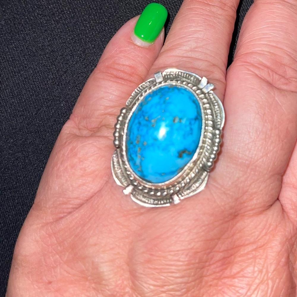 Silver Turquoise Ring - Picture 3 of 11